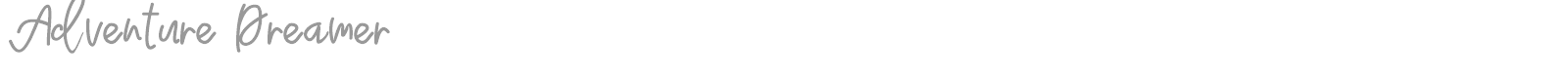Adventure Dreamer font preview